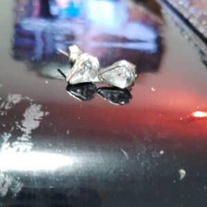 Source Unknown Silver Stud Earrings